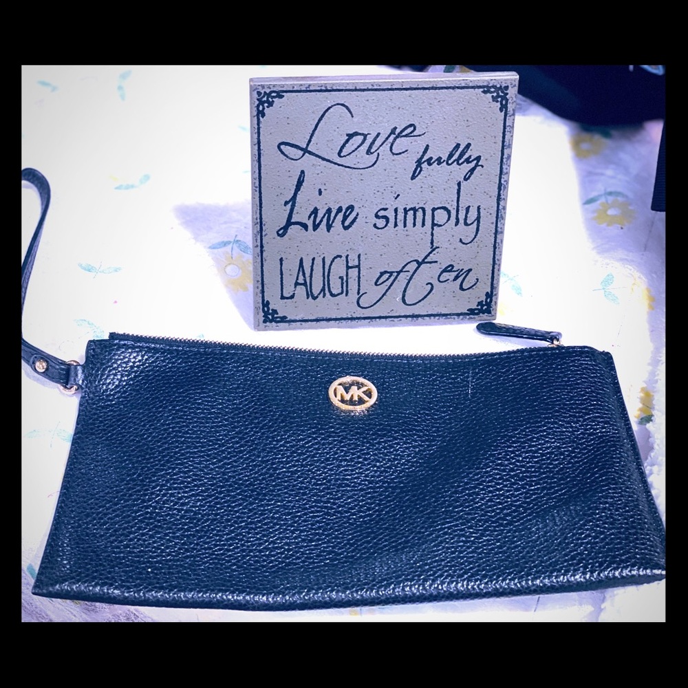 Leather Wristlet Purse